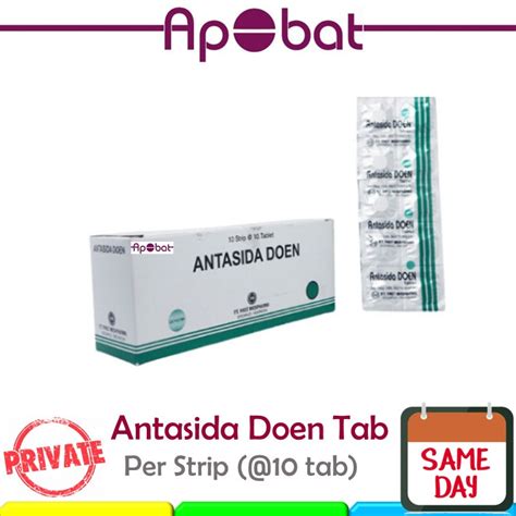 Jual Apobat Antasida Strip Tablet Obat Maag Mah Magh Lambung