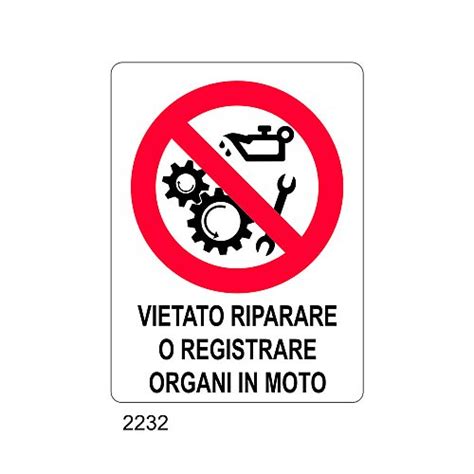 Vietato Riparare O Registrare Organi In Moto A Alluminio 115x180 Mm