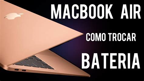 Como Trocar A Bateria Do MacBook Air MacBook A1932 Desligando YouTube