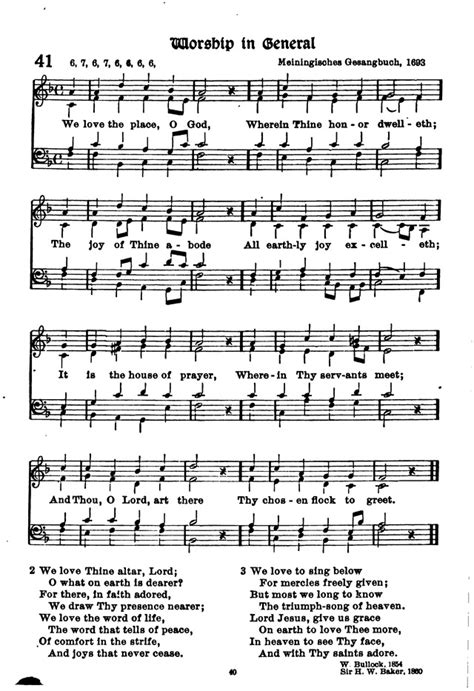 The Lutheran Hymnary 41 We Love The Place O God