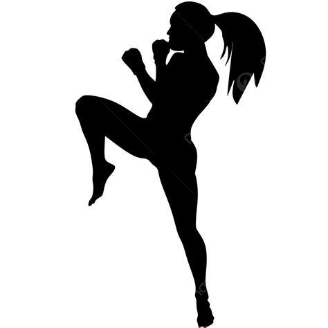 Kickboxing Silhouette