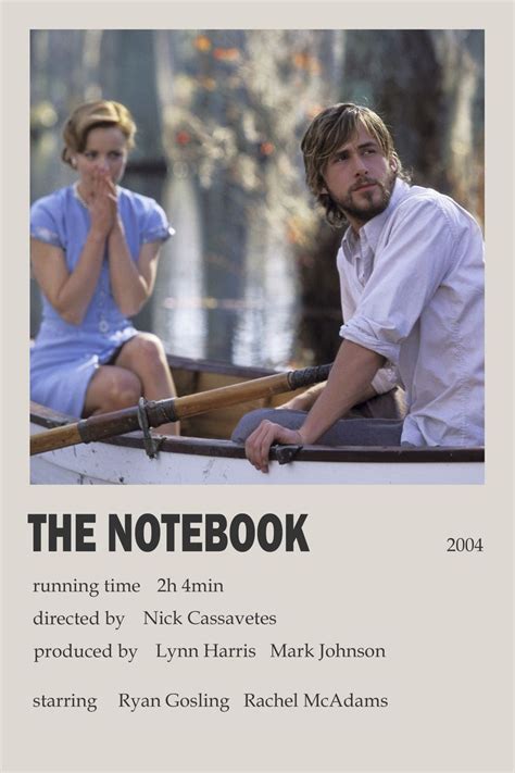 The Notebook movie poster | Manifesti di film, Film