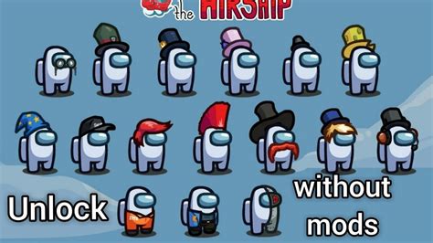 How To Unlock All Of The Skins Pets And Hats Without Mods In Among Us