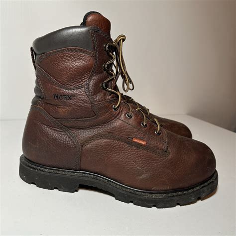 Worx By Red Wing Steel Toe Work Boots Mens Size 13m Gem