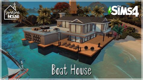 The Sims Boat House Speed Build Bdr Bth Cc List