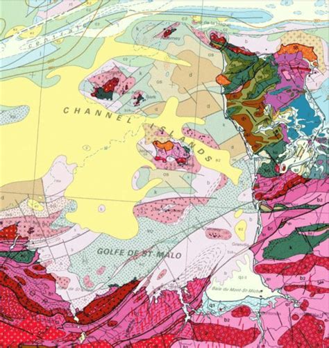 Extrait de la carte géologique au 1 1 000 000 Source BRGM voir