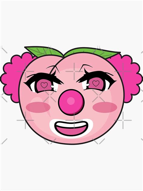 Funny Clussy Clown Girl Peach Anime Sticker For Sale By Tenchimasaki Redbubble