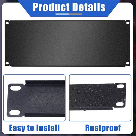 Buy 4 Pieces 1u 2u 4u 8u Blank Panel Metal Rack Mount Filler Panel