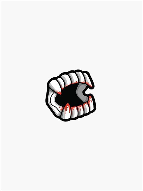 Monster Teeth Sticker For Sale By Riad16 Redbubble