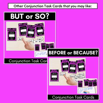 Tie Together Conjunction Task Cards Vcop Aligned By Mrs Learning Bee