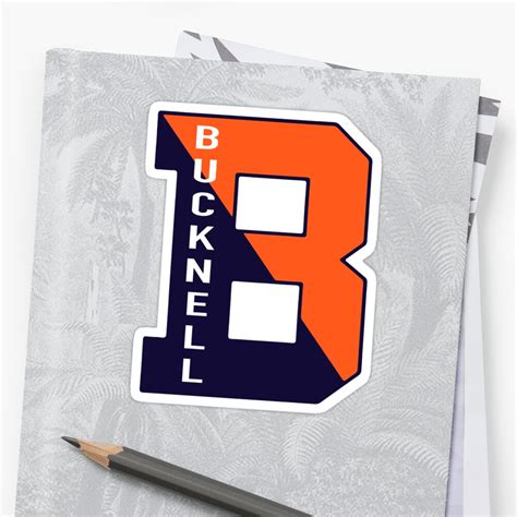 B Bucknell University Sticker By Oxleyt Redbubble