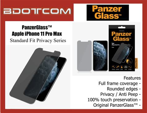 Original Panzerglass Standard Fit Series Full Frame Coverage Privacy