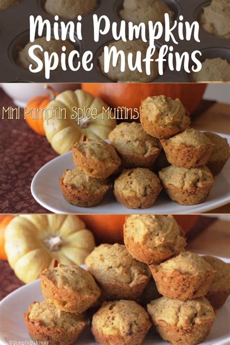 Mini Pumpkin Spice Muffins Simply Bakings Video Recipe Video