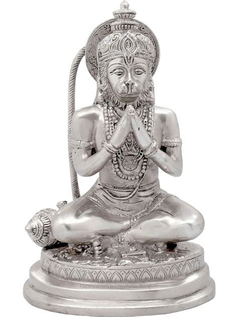 Brass Lord Hanuman Statue In Namaskar Mudra Handmade Made In India Etsy