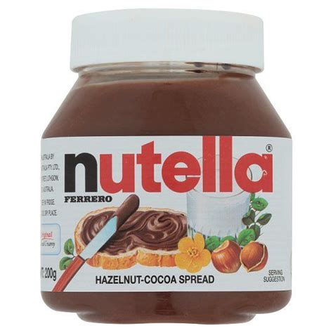 Nutella Ferrero Hazelnut Cocoa Spread 200g Lazada