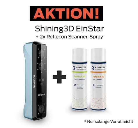 Shining D Einstar Handheld D Scanner Reflecon Scanner Spray D