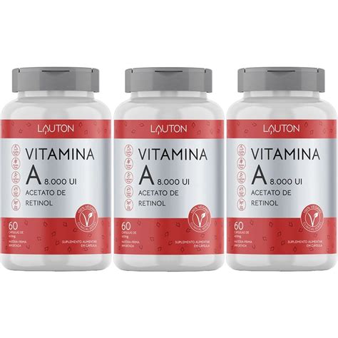 Kit X Vitamina A Ui Acetato De Retinol C Psulas Lauton