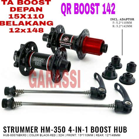 Jual Hub Freehub Boost Strummer TA Belakang 12x148 TA Depan15x110 Dan