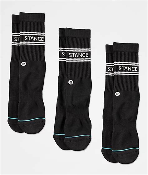 Stance Basic Black Pack Crew Socks