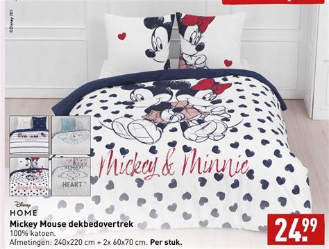 Disney Home Mickey Mouse Dekbedovertrek Per Stuk Aanbieding Bij ALDI