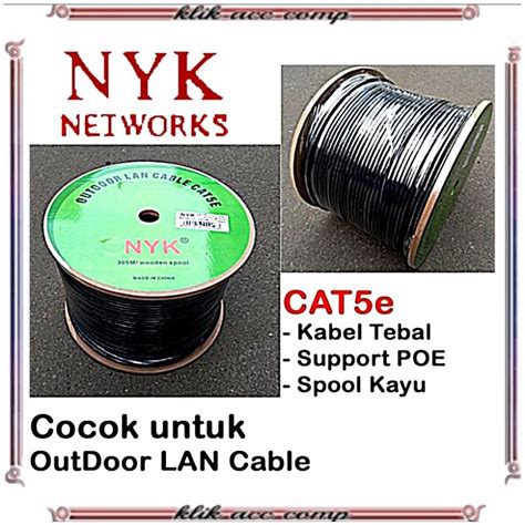 Jual Kabel Lan 305m Nyk Outdoor Cat 5e Utp Cable Lan Rj45 Roll Nyk