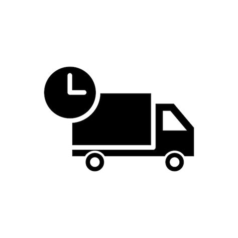 Premium Vector Truck Delivery Icon Vector Simple Glpys Minimalist