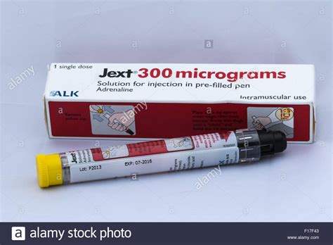 Eine Medizinische Jext Epipen Verwendet Eine 300 Microgramme Dosis Von