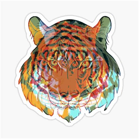 Boho Trippy Tiger Sticker For Sale By MysticCellar Redbubble