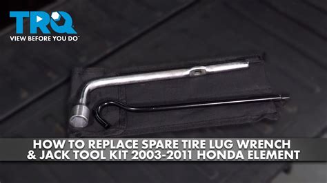 How To Replace Spare Tire Lug Wrench Jack Tool Kit Honda