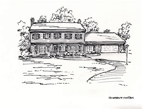 House Portraits 272Z In Pen Ink Condren Galleries