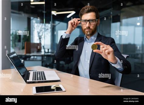 Serious And Focused Businessman Looking At Camera Mature Successful