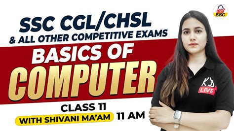 Computer Class 11 Basics Of Computer For SSC CGL CHSL All Other