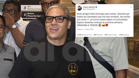 El Enigmático Mensaje De Juanfer Quintero Que Ilusiona A Los Hinchas