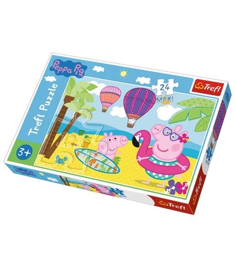 Świnka Peppa Puzzle Puzle UkŁadanki Zabawki Bajka 9238133446