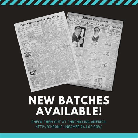 New Batches Available Hoosier State Chronicles Indianas Digital