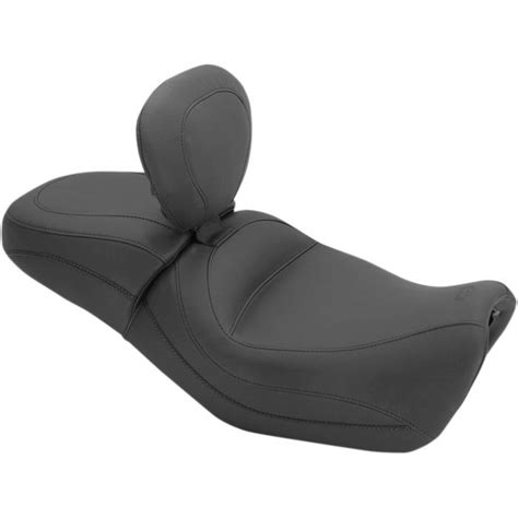 Mustang One Piece Wide Touring Seat Smooth With Driver Backrest 79786