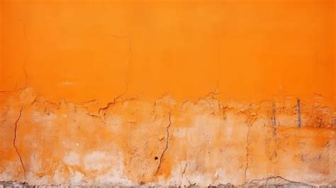 Vibrant Orange Wall Texture As A Background Concrete Block Brick