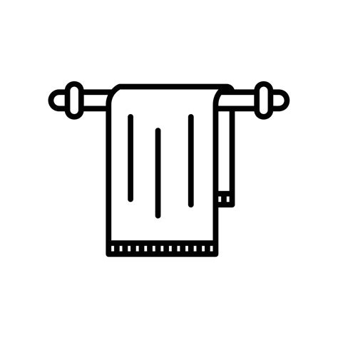 Hanged Towel Icon For Bathroom 15390935 Vector Art At Vecteezy