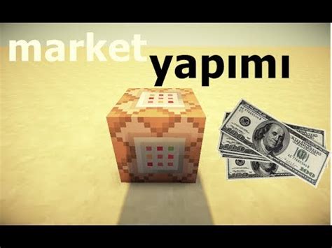 Komut Bloğu İle Market Sistem Yapımı Minecraft YouTube