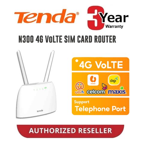 Tenda G G Lte Wireless N Wifi Modem Router Sim Can Voice Call