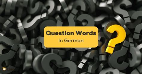 19 Easy Question Words In German For Beginners Ling