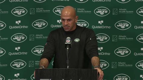 Head Coach Robert Saleh Press Conference The New York Jets Nfl