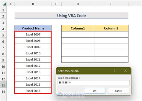 How To Split One Column Into Multiple Columns In Excel