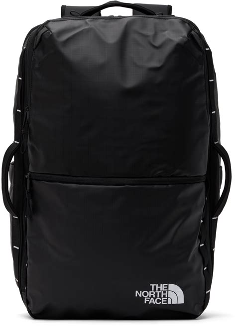 The North Face Black Base Camp Voyager Backpack Ssense Canada