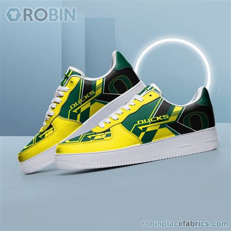 NCAA Oregon Ducks Air Force Shoes NAF Shoes RobinPlaceFabrics