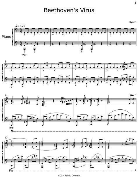 Beethoven's Virus - Sheet music for Piano