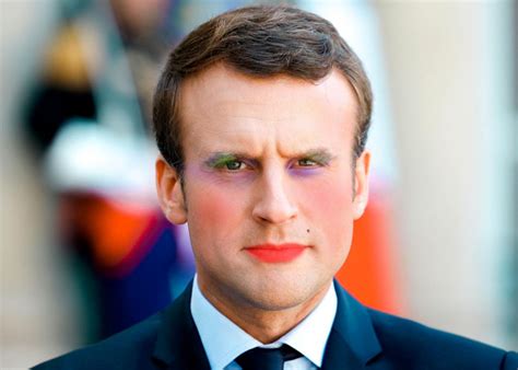 Has Plastique Narcissist Macron Gone Over the Top With Makeup Bill ...