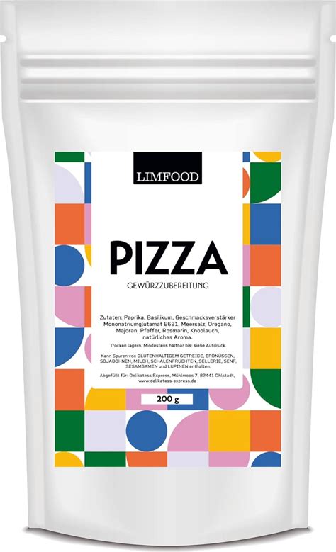 Limfood G Pizza Gew Rz Gew Rzmischung F R Klassische Pizza Wie