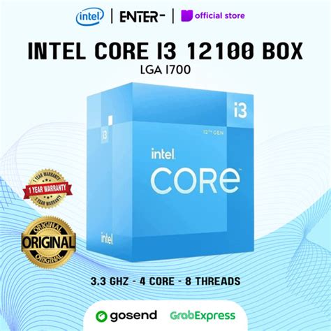 Jual PROCESSOR INTEL CORE I3 12100F 3.3 GHz BOX LGA1700 - Kota Batam ...