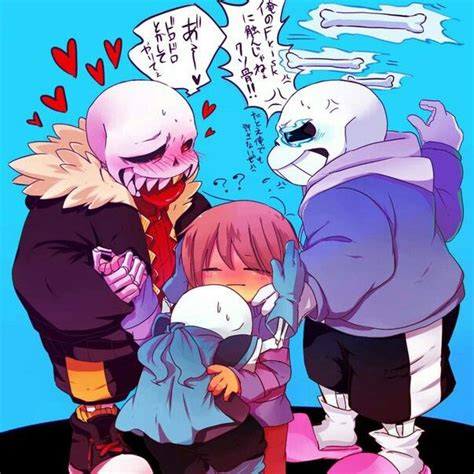 Sans X Frisk Undertale Underfell Underswap Undertale Anime